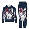 thumbnail image 5 of Attack On Titan Kids' Hoodie And Pants Set Hooded Sweatshirt Outfit Soft Sweatpants & Pullover Set 150CM, 5 of 8