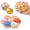 Golden Ticket Edition, variant on 3.35 in Shell Bao Bun Dumpling Mystery Glitter Dumpling with Steamer Box, Colorful Dumplings Squeezable Balls Stress Relief Sensory for Holiday & Birthday Gifts