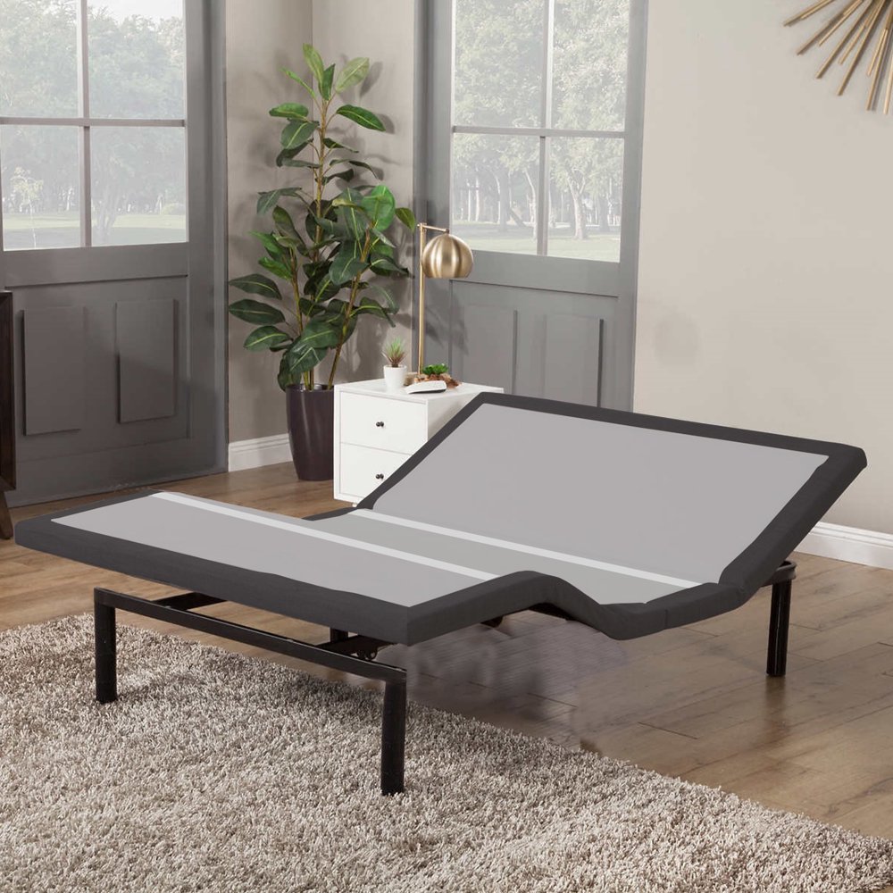 LEGGET, 2" Adjustable Bed Frame with Head Tilt, AntiSnore, Massage