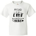thumbnail image 3 of Inktastic My Dad is an EMT and a Hero Youth T-Shirt, 3 of 5