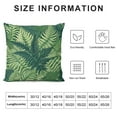thumbnail image 5 of JRXY  Palm Leaf Pillow , Exotic Pattern with Tropical Leaves in Watercolor Art Style Jungle Luau Hawaii, Decorative Printed Pillowcase, Fern Green White, 5 of 5