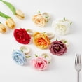 thumbnail image 5 of 6Pcs Flower Napkin Rings, Peony Flower Handmade Napkin Holder Rings, Handicraft Holder for Table Decorations, Wedding Holiday Banquet Luncheons Birthday Party Picnics Supplies, 5 of 5