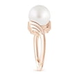 thumbnail image 3 of ANGARA South Sea Cultured Pearl Ring with Wing Motifs in 14K Rose Gold for Women | June Birthstone, Birthday, Anniversary, Jewelry Gift for Women | Pearl Ring, 3 of 9
