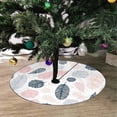 thumbnail image 2 of FMSHPON Leaves Xmas Christmas Tree Skirt Stand Mat for Holiday Party Decoration Indoor Outdoor 36 inches, 2 of 3