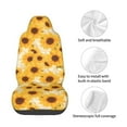 thumbnail image 4 of Daiia Vintage Marble Pattern Sunflower Printed Car Seat Cover - Waterproof & Sweatproof - Universal Fit, Machine Washable, Non-Slip - Seat Protector for Car, Truck, SUV, Van (1 Pack), 4 of 5