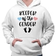 thumbnail image 2 of Keeper of the Gender Hoodie Sweatshirt Unisex Large White, 2 of 5