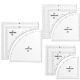 thumbnail image 1 of 3PC Drunkards Path Quilting Templates Large Quilting Rulers and Templates for Cutting Patterns with 1/4IN Seam Allowance, 1 of 7