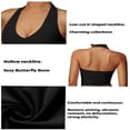 thumbnail image 4 of Estbridge Women‘s Halter Sports Bra For Workout U Neck Yoga Bra Padded Wireless, 4 of 17