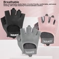 thumbnail image 2 of Guantes de Fitness Soidarity 2 uds medio dedo antideslizante ciclismo Negro S, 2 of 6