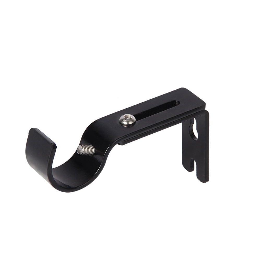 Adjustable Curtain Rod Holder with Screws, 1 Piece Set, Wall Mount