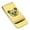 Gold, variant on Stainless Steel Geometric Polygon Panda Animal Classic Slim Money Clip Credit Card Holder