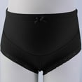 thumbnail image 6 of SGFCWSX Women Maternity Underwear, Seamless High Waist Breathable Plus Size Pregnancy Panties Black L, 6 of 8