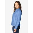 thumbnail image 4 of Jessica London Women's Plus Size Zip Front Leather Jacket, 4 of 6