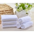 thumbnail image 5 of Toallas de baño de algodón blanco de alta calidad, juego de 6 toallas de baño de 35 x 75 cm para piscina, spa y gimnasio. Toallas ligeras y muy absorbentes., 5 of 5