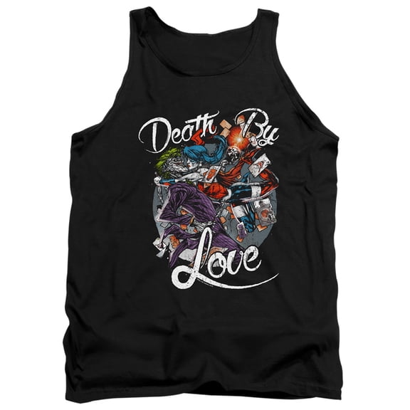 Batman Death By Love Adult Tank Top Black