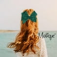 thumbnail image 3 of Motique Accessories 8 inch Grosgrain Hair Bow for Adult Females and Girls (Hunter Green), 3 of 4