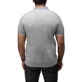 thumbnail image 2 of X RAY Jeans Mens Short Sleeve Snap-Placket Polo, Light Heather Grey, 3XL, 2 of 5