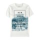 thumbnail image 1 of Aeropostale - Camiseta gráfica para hombre NY LA Split, color blanco, extragrande Aeropostale Camiseta gráfica, 1 of 1