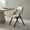 Coffee+Beige, variant on Spaco Set of 2 Wooden Folding Dining Chair with Linen Fabric Padded Seat and Backrest-Coffee, Lounge Chair, Dining Room Chair for Kitchen, Dining, Bedroom, Living