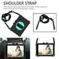 thumbnail image 2 of iPad mini Case with Shoulder Strap For Kids, Dteck 360 Rotating Kickstand Hand Strap Heavy Duty Shockproof Case Silicone Protective Cover for iPad mini 1 2 3 4 5 7.9 inch, Black+Mint, 2 of 6