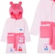 thumbnail image 3 of Bata Peppa Pig para niñas pequeñas, forro polar suave con capucha, rosa, 3 of 5