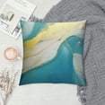 thumbnail image 2 of GOSMITH Teal Marble Turquoise Gold Throw Pillow Coveof  Decorative Pillow Case Cushion Cover for Sofa Bedroom Living Room Couch Chair Office, 2 of 5