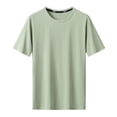 thumbnail image 4 of Krdevn Men's Short Sleeve Summer Ice Silk Ice Oxygen Grid Mesh Breathable Sports Casual Muscle Sports Tops,XL, 4 of 4