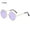 Purple, variant on Retro Hippie Party Women Men Metal Sunglasses Circle Glasses Round Sunglasses Eyewear BLUE