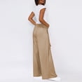 thumbnail image 1 of WILLBEST Pantalones Palazzo Deportivos Con Cordón Ajustable Para Mujer, Cómodos Pantalones Casuales de Yoga, Ligeros, Transpirables, de Tela Suave Mediana, 1 of 6