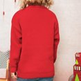 thumbnail image 6 of EchfiProm Sweaters for Women Christmas Pullover Holiday Work Red Long Sleeve Adults Tops Crewneck, 6 of 8