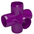 thumbnail image 7 of FORMUFIT PVC Fitting, 5-Way Cross Side Outlet, Furniture Grade, 1/2" Size, Purple, 10-Pack (F0125WC-PU-10), 7 of 7