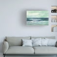 thumbnail image 2 of Silvia Vassileva 'Tide Green And Teal' Canvas Art, 2 of 4
