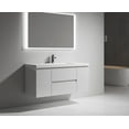 thumbnail image 3 of Alma 48 Inch Cement Gray Wall Mount Vanity With A Integrated Sink, 3 of 11