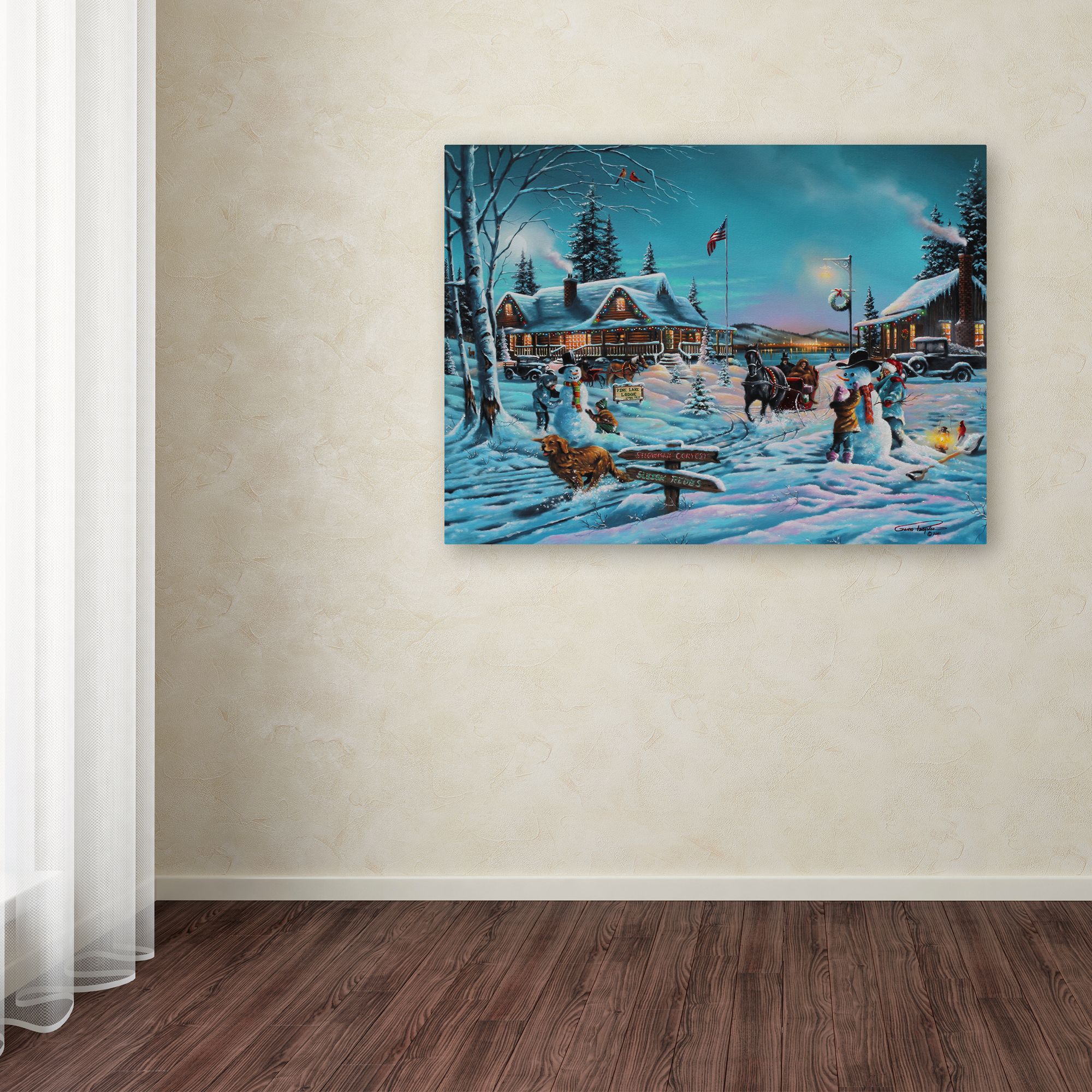 Trademark Fine Art 'Winter Bliss' Canvas Art by Geno Peoples