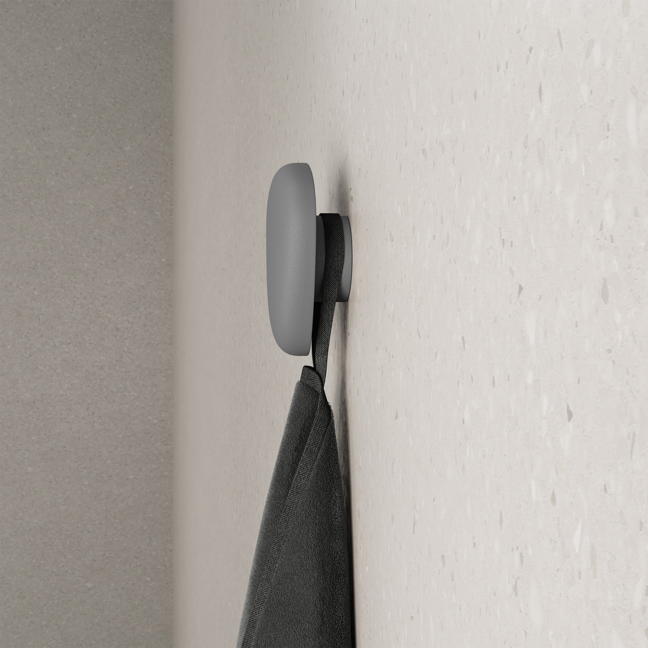 Plaisir Concrete Bathroom Robe Hook in Gray