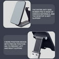 thumbnail image 6 of Cell Phone Stand, Folding Desktop Phone Stand, Angle Height Adjustable Mobile Phone Holder for Desk, Office, Tablet Stand Compatible with All Phones 4-10’’ Cellphone & Tablet, 6 of 7