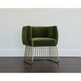 thumbnail image 5 of Sunpan Gala 19.5" Modern Fabric Dining Armchair in Forest Green, 5 of 8