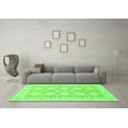 thumbnail image 3 of Ahgly Company Indoor Square Abstract Green Modern Area Rugs, 7' Square, 3 of 4