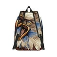 thumbnail image 7 of Easygd Eagle With USA Flags Canvas Backpack: Stylish, Lightweight, and Versatile with Large Capacity and Adjustable Straps –, 7 of 7
