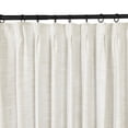 thumbnail image 3 of TWOPAGES Kyla Collection Room Darkening Lined Faux Linen Pinch Pleated Curtain, 26"x84", 1 Panel, Off White, 3 of 6