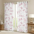thumbnail image 2 of Feelyou Pink Cowgirl Cowboy Blackout Curtains Set of 2 (52x84 Each), Western Cactus Window Curtains, Farmhouse Horse Curtains and Drapes, Curtains and Drapes Bedroom Decor, 2 of 5
