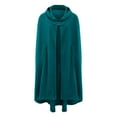 thumbnail image 5 of Uooqdmx Shawl Wraps for Women Robes for Women Hooded Long Cape Winter Vintage Overcoat Fashion Button Cloak Woolen Coat Plus Size Cardigan Blue S, 5 of 8