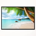 thumbnail image 2 of Designart - Praslin Island Seychelles Beach - Seashore Photo Framed Canvas Print, 2 of 4