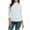 White, variant on Womens Tops Turtleneck 3/4 Sleeve Solid Color Slim Blouse Tops,Tops for Women Yellow