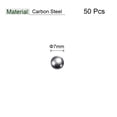 thumbnail image 2 of Unique Bargains Billes de Précision pour Roulements en Acier au Carbone 7 mm pour Réparation Bricolage, Lot de 50, 2 of 5