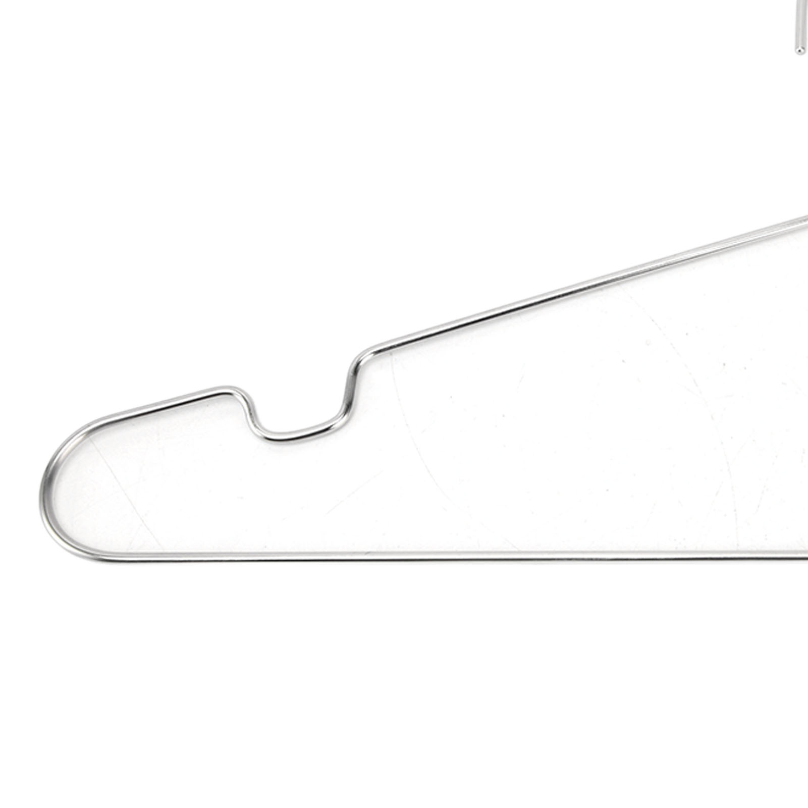 Riousery 10-Pack Stainless Steel Clothes Hangers, Heavy Duty Non-Slip Drying Hangers with Shoulder Grooves - 40cm Garment Hangers