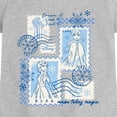 thumbnail image 2 of Disney Princess - Frozen Winter Stamps - Youth Girls Fitted Short Sleeve T-Shirt, 2 of 4
