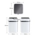 thumbnail image 5 of Plastic Sensor Trash Can with Cover Battery Powered Garbage Bin for Living Room Home, 5 of 5