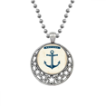 thumbnail image 1 of Anchor Droits Adralty Bleu Colliers Militaires Océan Pendentif Rétro Lune Étoiles Bijoux, 1 of 3