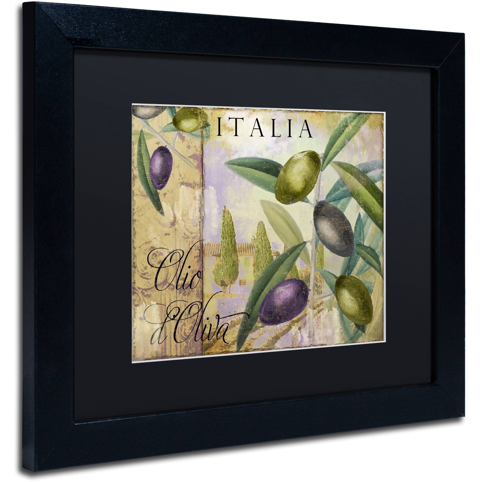 Trademark Fine Art "Toscana I" Canvas Art by Color Bakery Black Matte, Black Frame